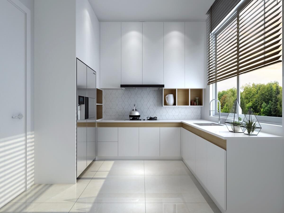 kutchina L SHAPED KITCHEN WITH WINDOW